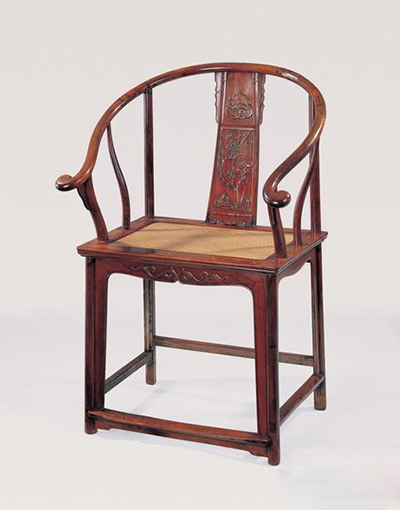 清早期黄花梨博古纹圈椅 清早期黄花梨博古纹圈椅